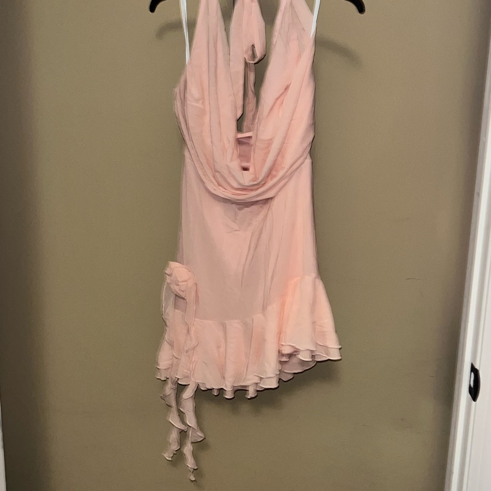 SHEIN Asymmetrical Dress in Light Pink